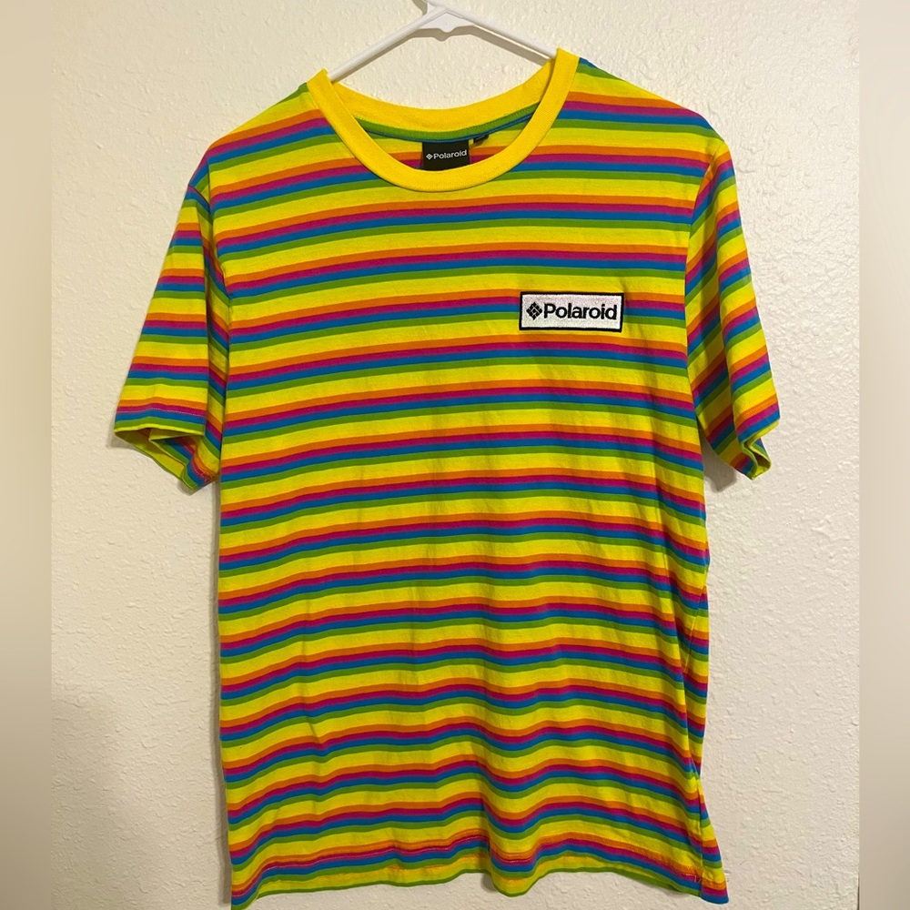 Men’s medium Vintage Polaroid rainbow shirt